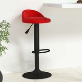 vidaXL Barski stolček vinsko rdeč žamet | Shoptok.si
