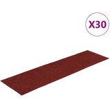  Prostirke za stepenice samoljepljive 30 kom 76x20 cm bordo crvene pravokutne | shoptok.hr