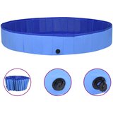  Zložljiv bazen za pse moder 300x40 cm PVC | Shoptok.si