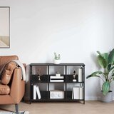 vidaXL Polica Crni hrast 102 x 32 x 72,5 cm Konstruirano drvo | shoptok.hr
