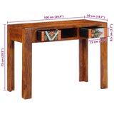  Stol 100x50x75 cm Solidno drvo ovacija | shoptok.hr