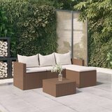 The Living Store Vrtna sedežna garnitura rjav poli ratan - Vrtna Sedežna Garnitura, (21478875) | Shoptok.si