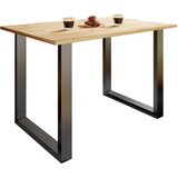 MID.YOU JEDILNA MIZA, črna, medeni hrast | Shoptok.si