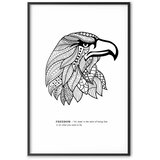  Plakat - Eagle of Freedom 29.7x42 Crni okvir | shoptok.hr