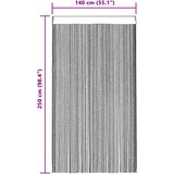  Nižaste zavjese 2 kom svijetlo sive 140x250 cm | shoptok.hr