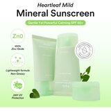 Abib Heartleaf Mild Sunscreen Relief Tube krema za sunčanje za lice s umirujućim djelovanjem SPF 50+ 50 ml Slike