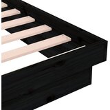  Okvir za krevet od masivnog drva crni 120 x 200 cm | Eponuda.ba