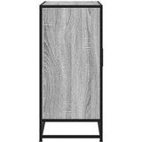 vidaXL Komoda siva sonoma 68x35x76 cm inženirski les in kovina | Shoptok.si