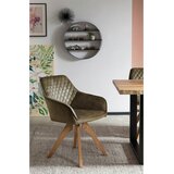 Livetastic Naslanjač Samt, Zelena, Vrtljivo | Shoptok.si