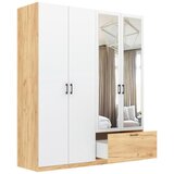 XXXL Omara Za Oblačila Mila, Barva Hrasta, Bela | Shoptok.si