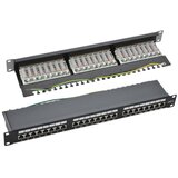 NaviaTec Cat6 Shielded 24-Port Patch Panel Black | shoptok.hr