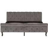  Posteljni okvir siv žamet 160x200 cm, (20643174) | Shoptok.si