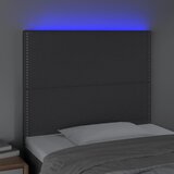  LED uzglavlje tamnosivo 90x5x118/128 cm od tkanine | shoptok.hr