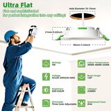 LURICO 6x LED vgradni stropni reflektor 5W | Shoptok.si