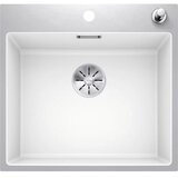Blanco sudoper SUBLINE 500-IF/A SteelFrame InFino SILGRANIT BIJELA, s dalj. upr. (podizač plemeniti čelik brušeni) | shoptok.hr