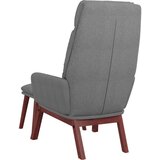  Stolica za opuštanje s tabureom svjetlosiva od tkanine | shoptok.hr