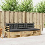  Set vanjskih sofa 3 kom. Bijela i antracit Poliester | Eponuda.com