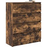  Komoda boja dimljenog hrasta 80x35x99 cm konstruirano drvo | Eponuda.ba