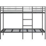  Krevet na kat bez madraca crni 90x200 cm čelik | shoptok.hr