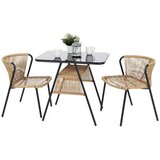  Fiuggi crno/bež set namještaja | shoptok.hr