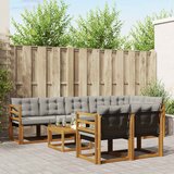  Set vanjskih sofa 9 kom. Prirodna i svijetlo siva | shoptok.hr