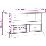 TV ormarić od borovine meksički asortiman Corona 91x43x56 cm | Eponuda.ba