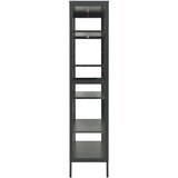 vidaXL Ormarić za izlaganje antracit 90x40x180 cm čelik/kaljeno staklo | shoptok.hr