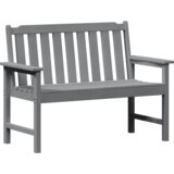 vidaXL klop za vrt svetlo siva 120 cm HDPE | Shoptok.si