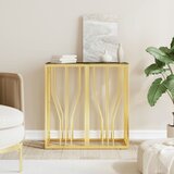 The Living Store Konzolna mizica zlata 70x30x70 cm nerjaveče jeklo in steklo - Konzolna Mizica, (21836102) | Shoptok.si
