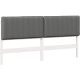  Tapecirani uzglavlje s uzglavljem Bijela i svijetlo siva 180 cm | shoptok.hr