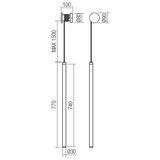  Redo 01-3304 - LED prigušiva zidna lampa SWING LED/16W/230V 3000/4000K CRI 90 crna | Eponuda.com