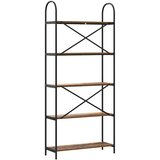 vidaXL Knjižna polica Star les 80 x 30 x 183 cm Konstruiran les | Shoptok.si