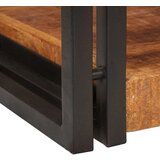 vidaXL Nočna omarica Rjava in črna 38 x 33 x 58 cm Masiven les manga | Shoptok.si