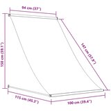 Tenda na uvlačenje 100 x 150 cm narančasto-smeđa | Eponuda.com