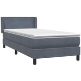 Maison Chic Box spring postelja - Vzmetna postelja z vzmetnico Temno siva 90x220 cm Velvet SL25109, (21890342) Cene
