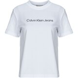 Calvin Klein Jeans Majice s kratkimi rokavi A- INST. LOGO CLASSI LV047C912G Bela | Shoptok.si