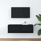TV ormarić crni hrast 80x31x25 5 cm konstruirano drvo | shoptok.hr