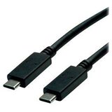 Roline green USB kabel USB 3.2 gen. 2 (USB 3.1 gen. 2) USB-C® vtič 0.50 m črna zaščiten\, TPE plašč\, brez halogena 11.44.9052, (20416136) | Shoptok.si
