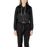 Guess Puloverji 3D PEONY ZIPPER HOODIE JACKET V5YQ06 KBSL2 Črna Cene