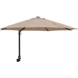 vidaXL Vrtni dežnik Taupe in Črna 248 x 248 x 148 cm, (5000045915) Cene