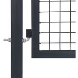  Vrata sa stupovima čelična 350 x 100 cm antracit | shoptok.hr