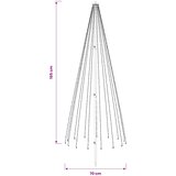  LED božićno drvce 165 cm 270 LED lampica Topla bijela Željezo | shoptok.hr