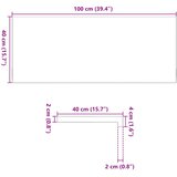  Prozorske klupice 2 kom 100x40x2 cm netretirane masivne hrast Slike