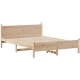 vidaXL Posteljni okvir brez vzmetnice 120x200 cm trdna borovina | Shoptok.si