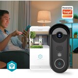 Nedis Wi-Fi videodomofon 2MP Full HD 1080p IPX54 z nočnim vidom, Črna, (5000277343) | Shoptok.si