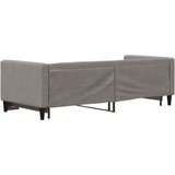  Dnevni krevet na razvlačenje smeđesivi 80 x 200 cm od tkanine | shoptok.hr