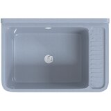  Umivaonik za zidnu montažu sivi 60x40x28 cm od smole | shoptok.hr