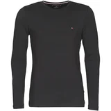 Tommy Hilfiger Majice z dolgimi rokavi STRETCH SLIM FIT LONG SLEEVE TEE Črna