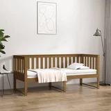  Dnevni ležaj smeđa boja meda 75x190 cm od masivne borovine