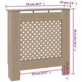  Pokrov za radijator mdf 78 cm | shoptok.hr